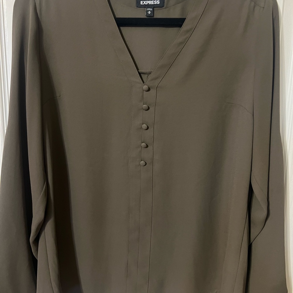 Express Khaki Blouse